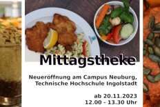 Mittagstheke am Campus Neuburg eröffnet am 20. November